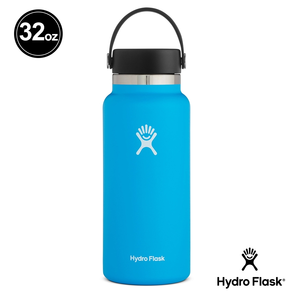 Hydro Flask 32oz/946ml 寬口提環保溫瓶 海洋藍