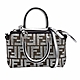 FENDI 經典By The Way FF帆布手提/斜背包(小-銀色) product thumbnail 1