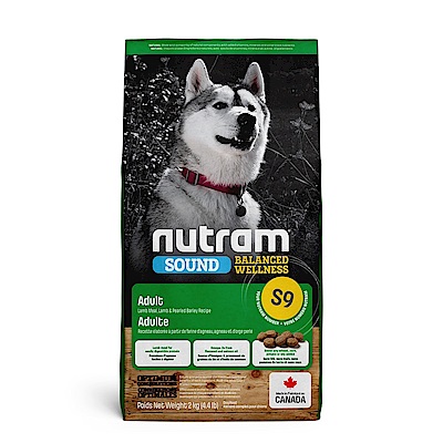 NUTRAM 紐頓 S9 羊肉+南瓜 成犬糧 2kg