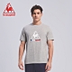 le coq sportif 法國公雞牌韓國潮流基礎大LOGO短袖T恤 男-灰 product thumbnail 1