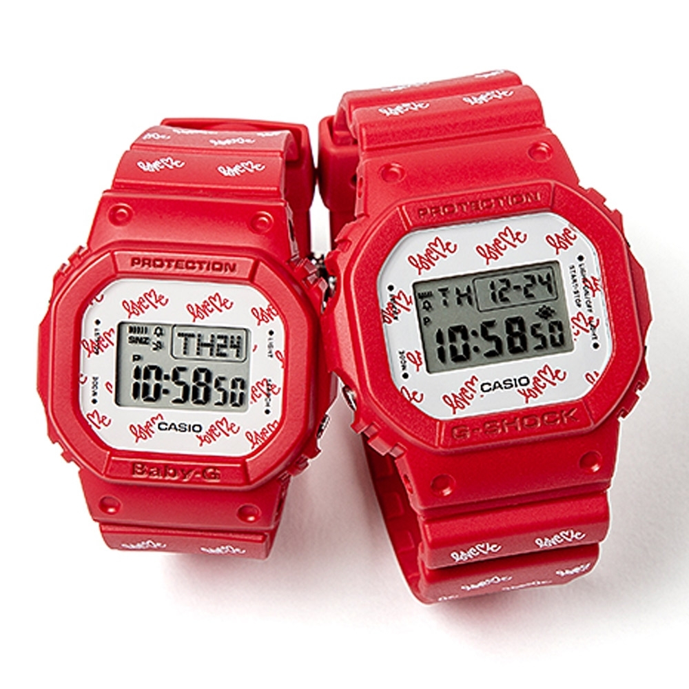 CASIO G-SHOCK & BABY-G 藝術家戀人運動對錶(LOV-20B-4)