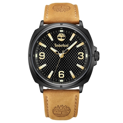 Timberland 天柏嵐 BAILARD系列 野營征服腕錶 新春送禮-黑x咖啡/43mm TDWGB2201702