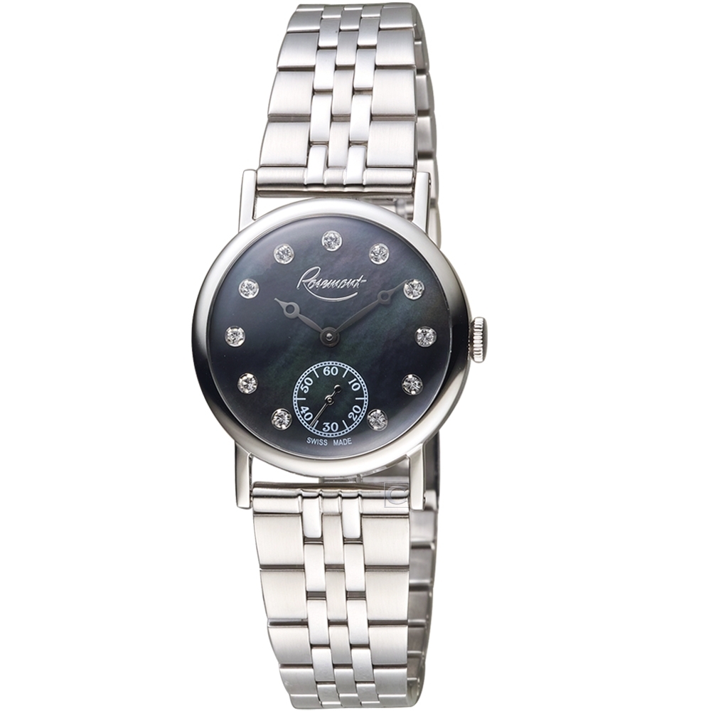 玫瑰錶Rosemont璀璨復刻手錶(BR-01-Bk-mt)-黑