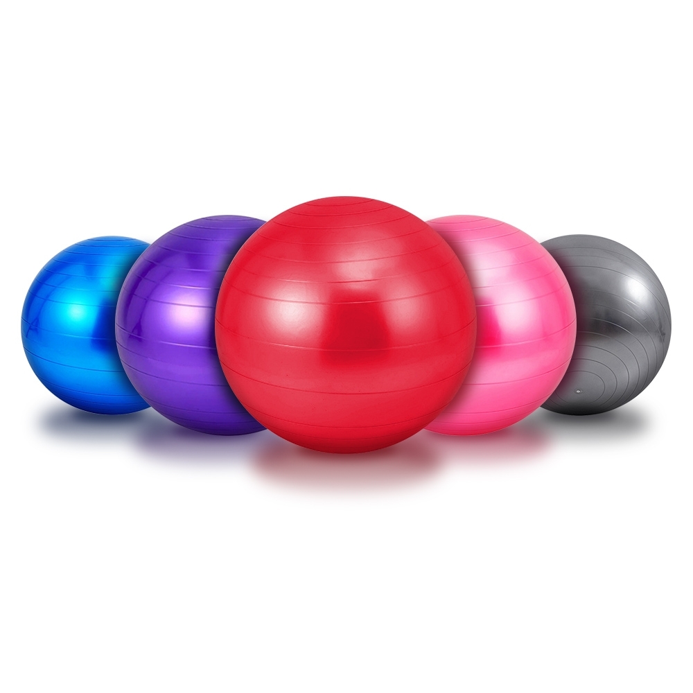 【Incare】健身彈力抗爆塑體85cm瑜珈球(附快速充氣組)