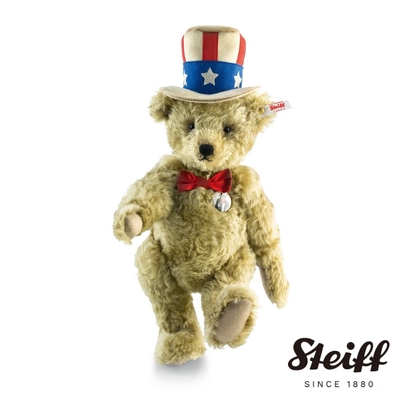 STEIFF德國金耳釦泰迪熊Uncle Sam Collectible Teddy Bear 海外限量版