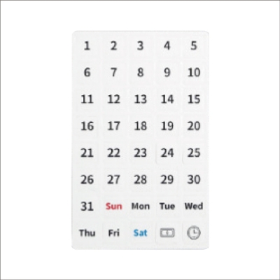 韓國inpegboard 洞洞板專用日曆磁鐵/日期磁鐵(2色)