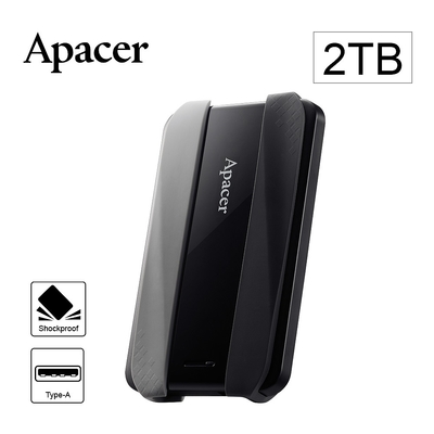 Apacer AC533 2.5吋 2TB行動硬碟-黑