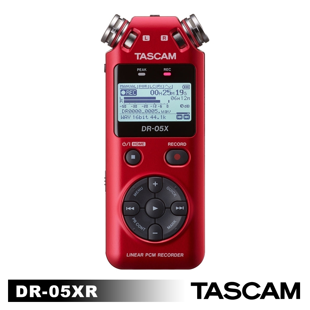 【日本TASCAM】攜帶型線性PCM錄音機 DR-05XR