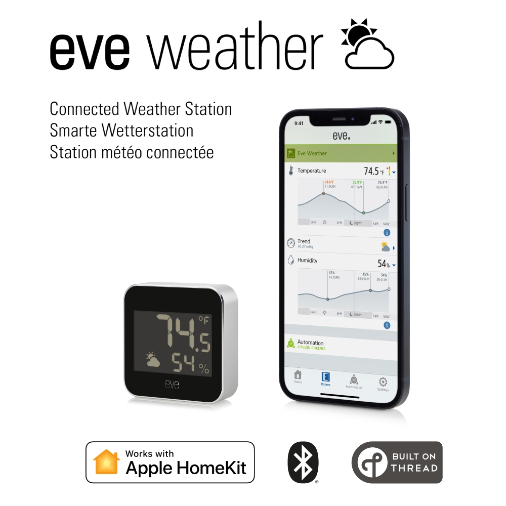 【Eve】Weather 智能天氣感應器 /藍牙低能耗（Apple HomeKit iOS）