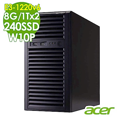 Acer T110 F4 E3-1220 v6/8GB/240SSD 1TBx2/W10P