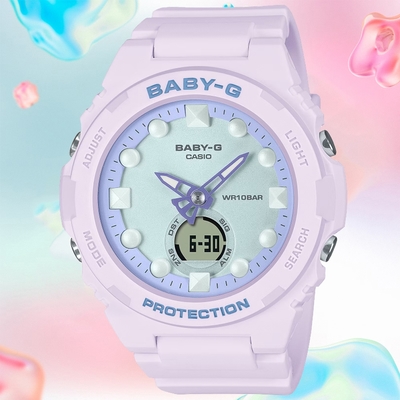 CASIO 卡西歐 BABY-G 未來風偏光 雙顯腕錶 母親節 禮物 42.4mm / BGA-320FH-4A