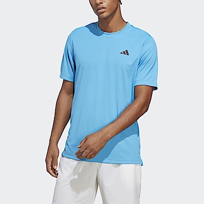 Adidas Club Tee [HZ9844] 男 短袖 上衣 亞洲版 運動 網球 訓練 吸濕排汗 透氣 愛迪達 水藍