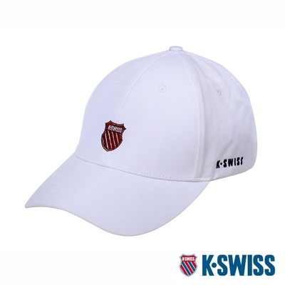 K-SWISS Cotton Cap 運動棒球帽-白