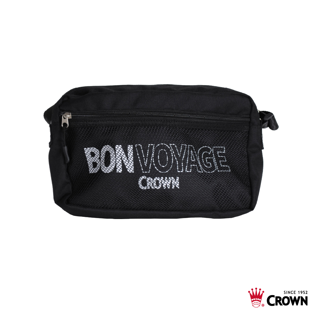 CROWN 皇冠 BONVOYAGE 郵差包 黑色