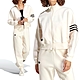 Adidas TrackTop 女款 米色 日常 休閒 短版 拉鍊 立領 外套 IB7316 product thumbnail 1