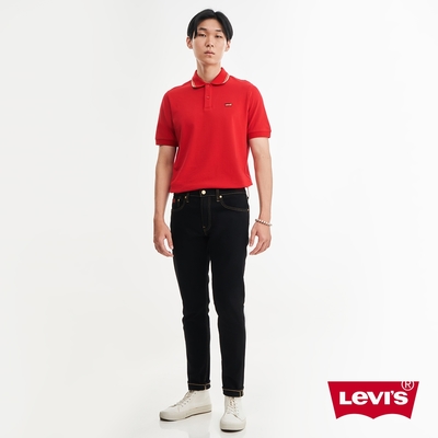 Levis 男款 上寬下窄 512低腰修身窄管牛仔褲 / 金耳 / 簡約黑石洗 / 彈性布料