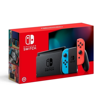 任天堂 Nintendo Switch 主機 電光紅 電光藍 電力加強版 24H快速出貨