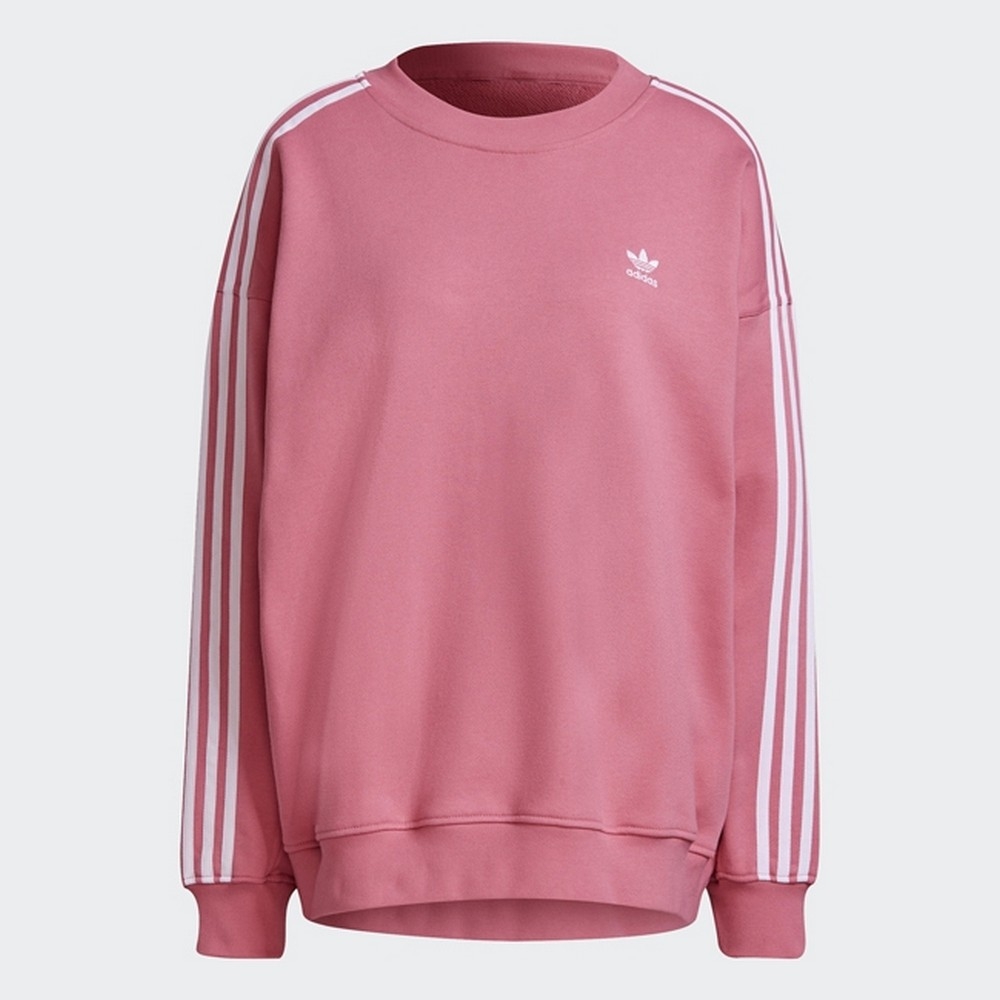 ADIDAS ORIGINALS OS SWEATSHIRT 三葉草 女圓領套頭衫-H33542