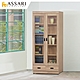 ASSARI-法蘭克木芯板2.7尺雙門下抽書櫃(寬80x深32x高185cm) product thumbnail 1