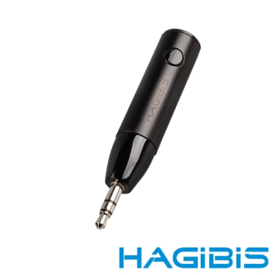 HAGiBiS AUX/3.5mm 4.1版免持通話音源接收器【電池款】