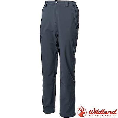 Wildland 荒野 W2328-93深灰色 男輕三層防風保暖長褲 大尺碼