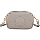 TORY BURCH Perry Bombe T字盾牌雙層拉鍊相機包(灰色) product thumbnail 1