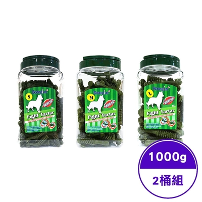 Bone Plus超效動能雙頭潔牙骨桶裝 1000g±5g (2桶入)