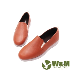 W&M (女)牛皮輕質感休閒鞋 女鞋 - 棕(另有黑)