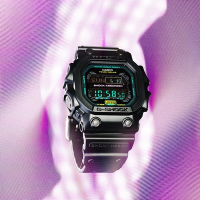 casio卡西歐 g-shock 電競時尚 搶眼螢光 太陽能電力 gx-56mf-1_53.6mm