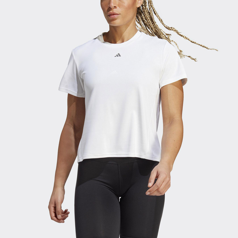 Adidas HIIT HR SC T [II3248] 女 短袖 上衣 亞洲版 運動 訓練 健身 輕量 透氣 涼感 白