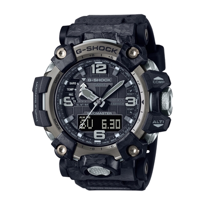 CASIO卡西歐 G-SHOCK 防塵泥 電波 太陽能 三重感測器 強悍黑 GWG-2000-1A1_54.4mm