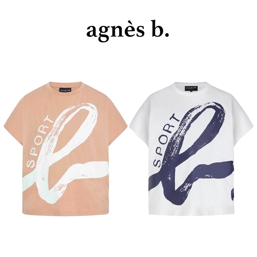 agnes b. - Sport b. 大b logo印花 T 恤(女/多色)