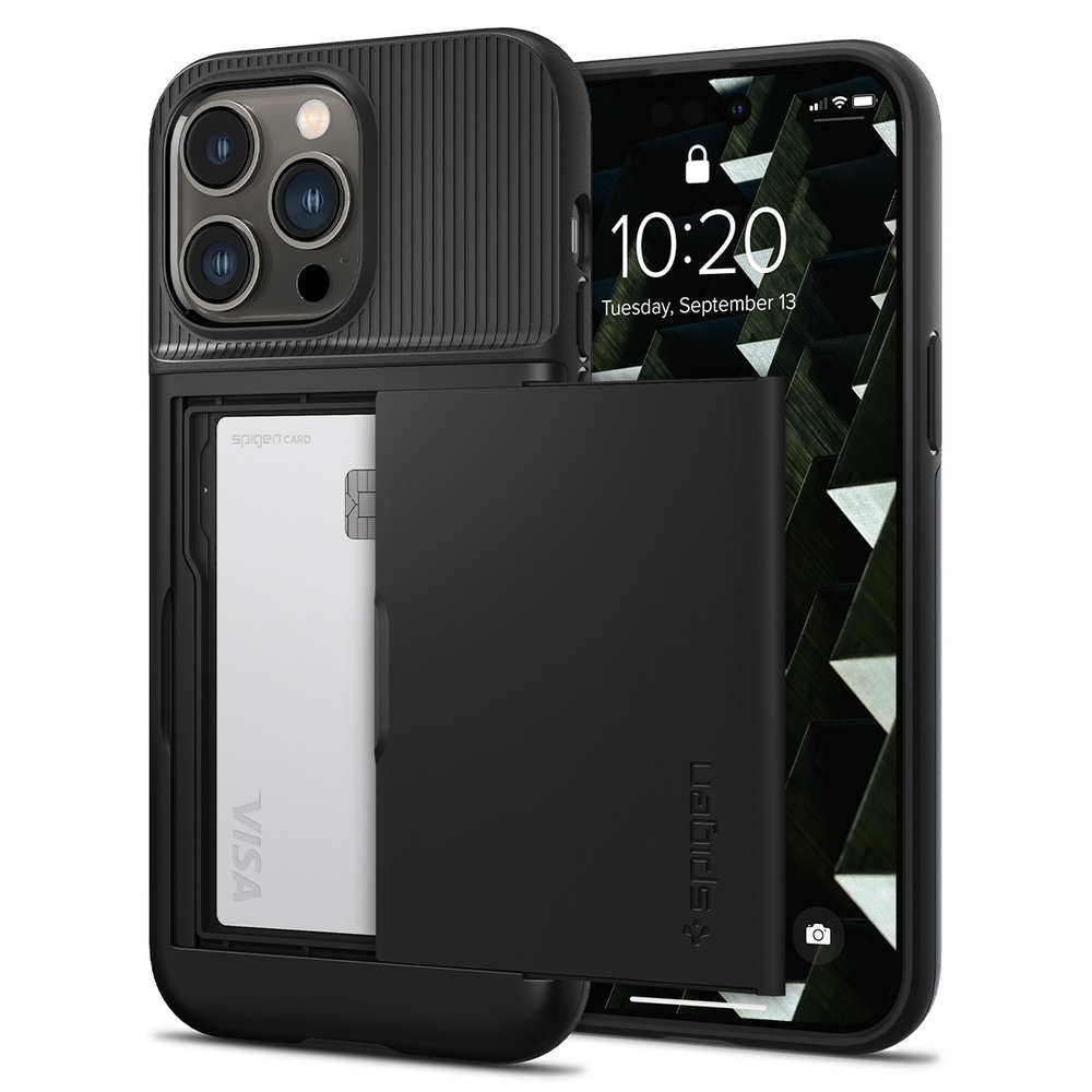 SGP / Spigen iPhone 14 /14 Plus/14 Pro/14 Pro Max Slim Armor CS-卡夾軍規防摔保護殼