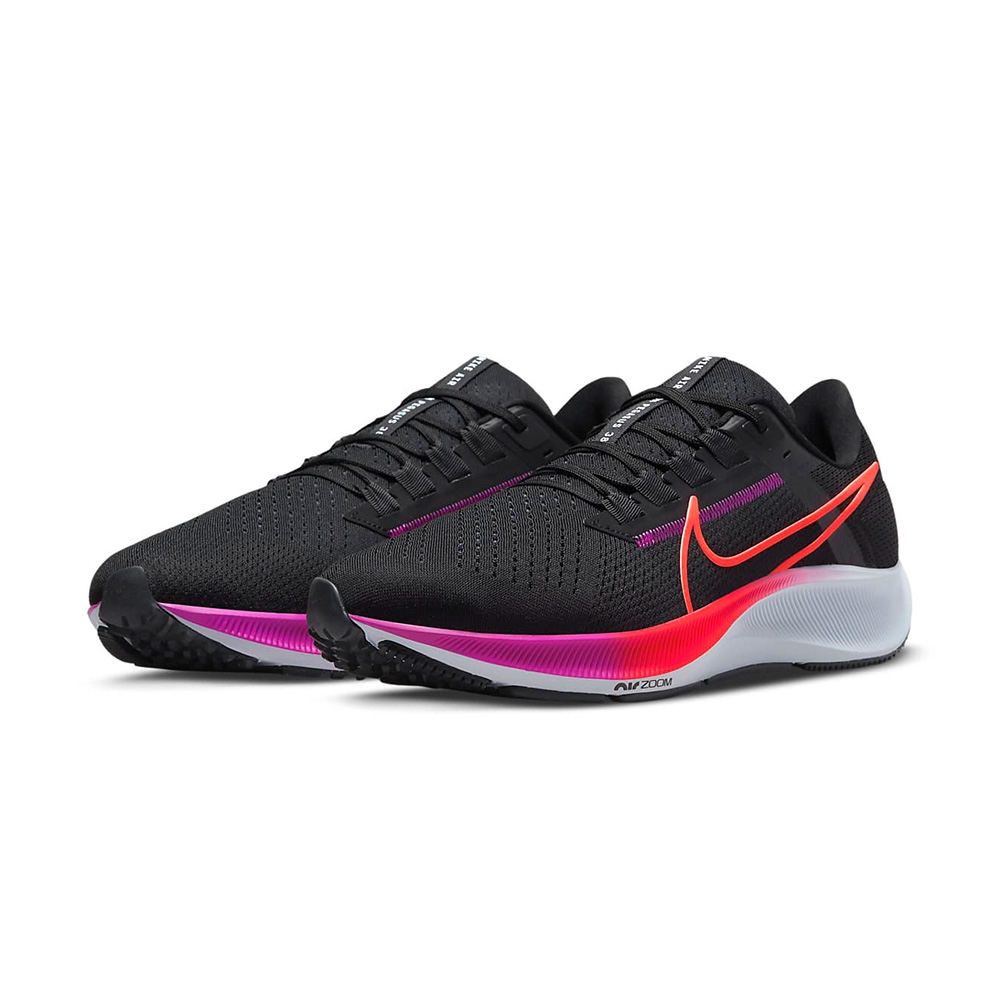 Nike Air Zoom Pegasus 38 男鞋黑色小飛馬經典氣墊運動鞋慢跑鞋CW7356