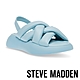 STEVE MADDEN-HAZZIE 胖胖交叉帶厚底涼鞋-藍色 product thumbnail 1