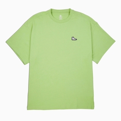 CONVERSE LOOSE SNEAKER PATCH TEE 短袖上衣 男女 綠色-10025397-A11