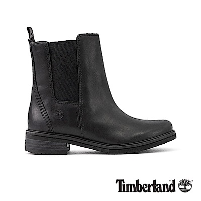 Timberland女款黑色皮革Mont Chevalier休閒鞋|A1SB9