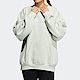 Adidas Word Sweatshirt [HM2810] 女 長袖 上衣 寬鬆 休閒 時尚 穿搭 亞麻綠 product thumbnail 1