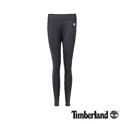 Timberland 女款黑色彈性修身運動褲|B3202