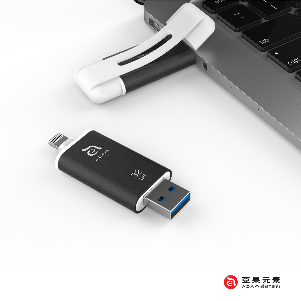 亞果元素iKlips II Lightning/USB 3.1雙介面OTG碟 64GB