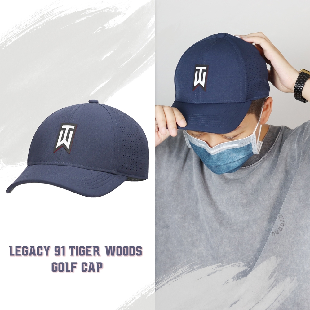 Nike 棒球帽 Legacy 91 Tiger Woods 男女款 深藍 藏藍色 鴨舌帽 老帽 老虎伍茲 DH1344-451