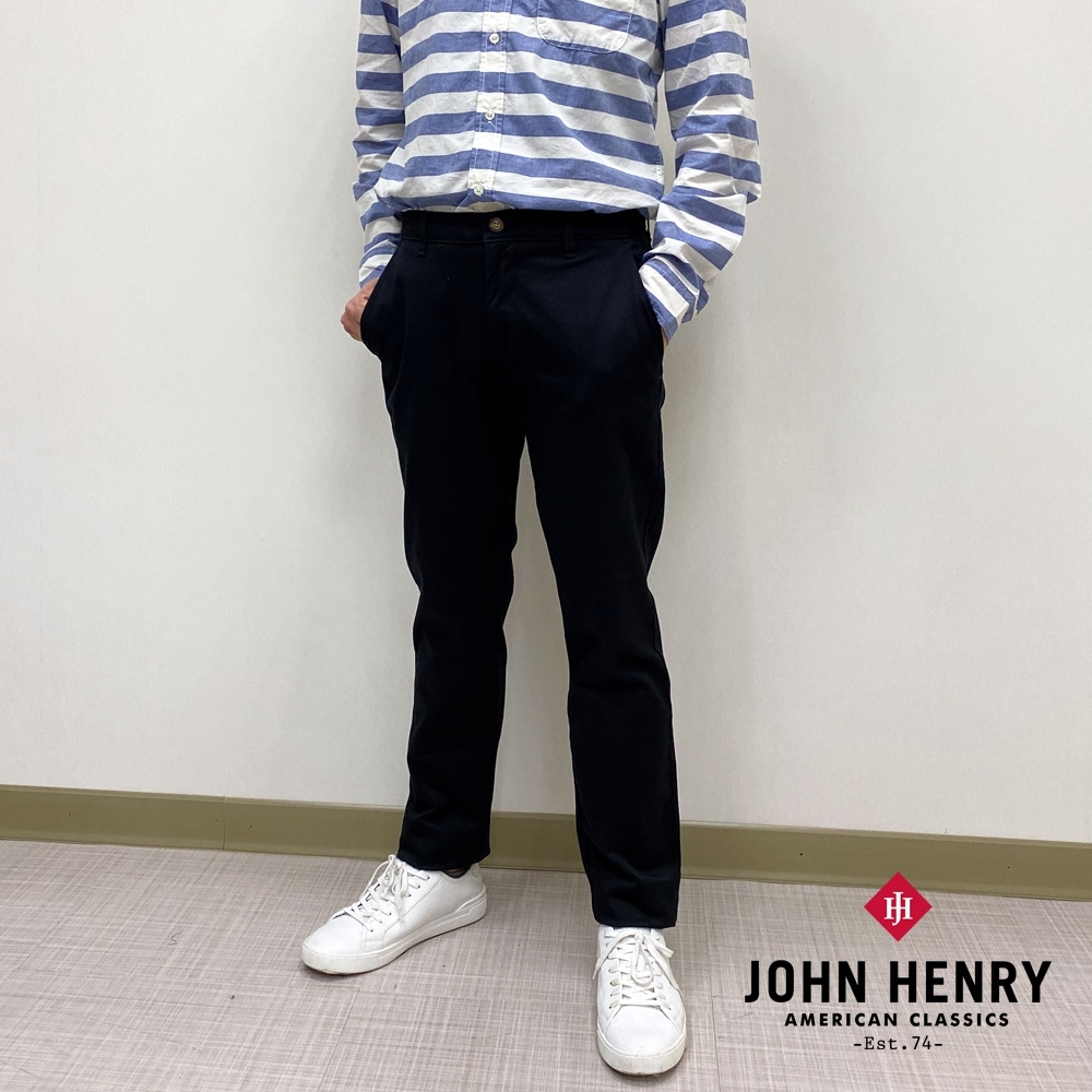 【JOHN HENRY】舒適百搭寬鬆長褲(二色)