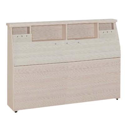 綠活居 菲娜 現代5尺木紋雙人床頭箱(二色可選)-150x30x104cm免組