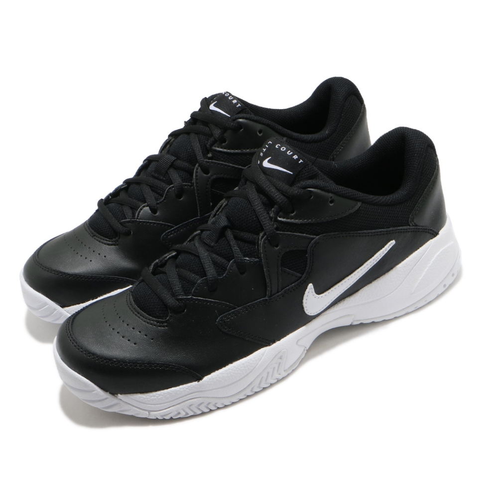 Nike 網球鞋 Court Lite 2 運動 男鞋 基本款 皮革 簡約 避震 包覆 球鞋 黑 白 AR8836005