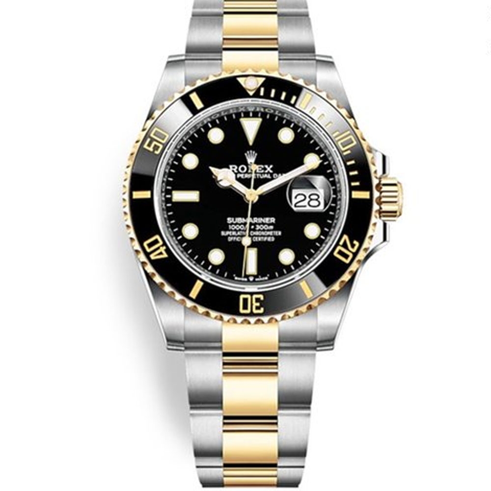 ROLEX 勞力士 126613LN 半金黑水鬼 潛水三百米 41mm