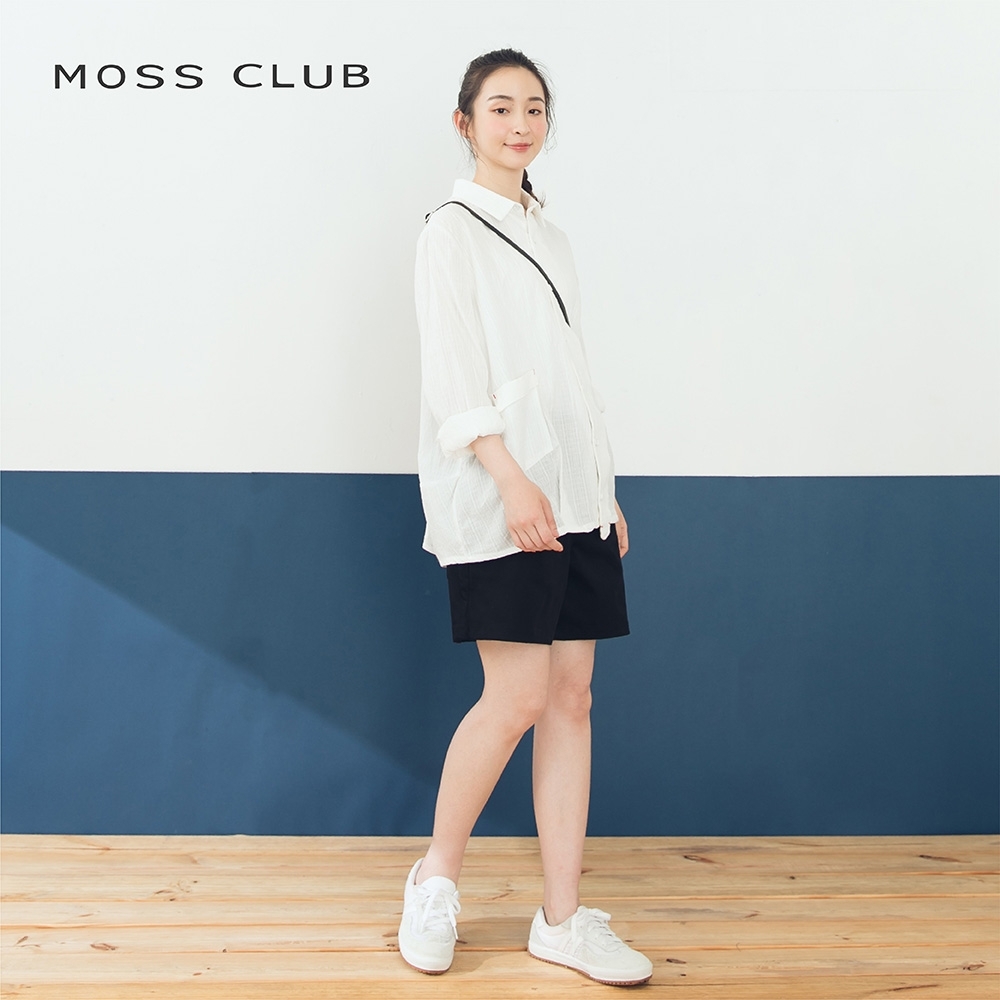 【MOSS CLUB】MIT製 修身直筒-短褲(三色/版型適中)