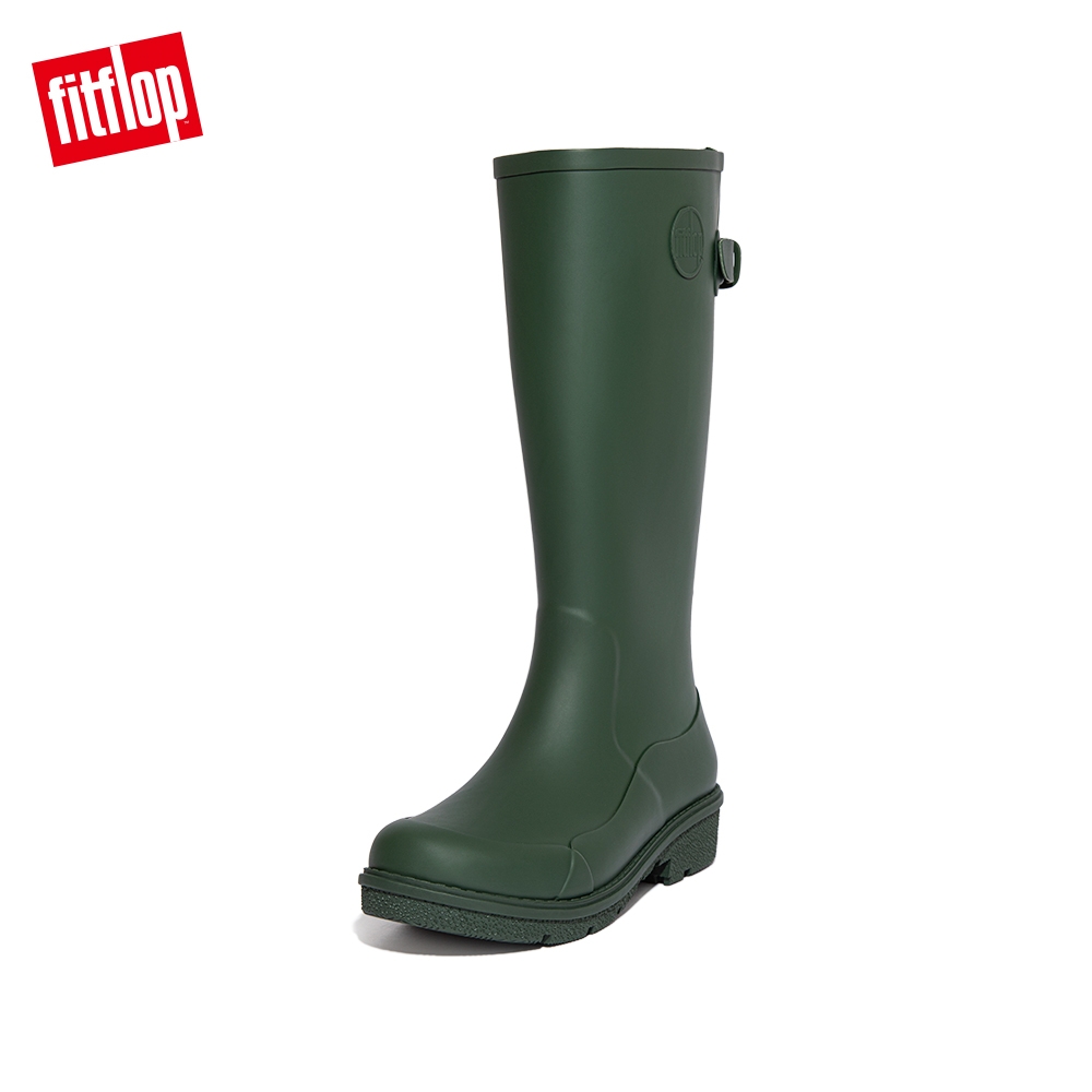 【FitFlop】WONDERWELLY TALL輕量長筒雨靴-女(深綠色)