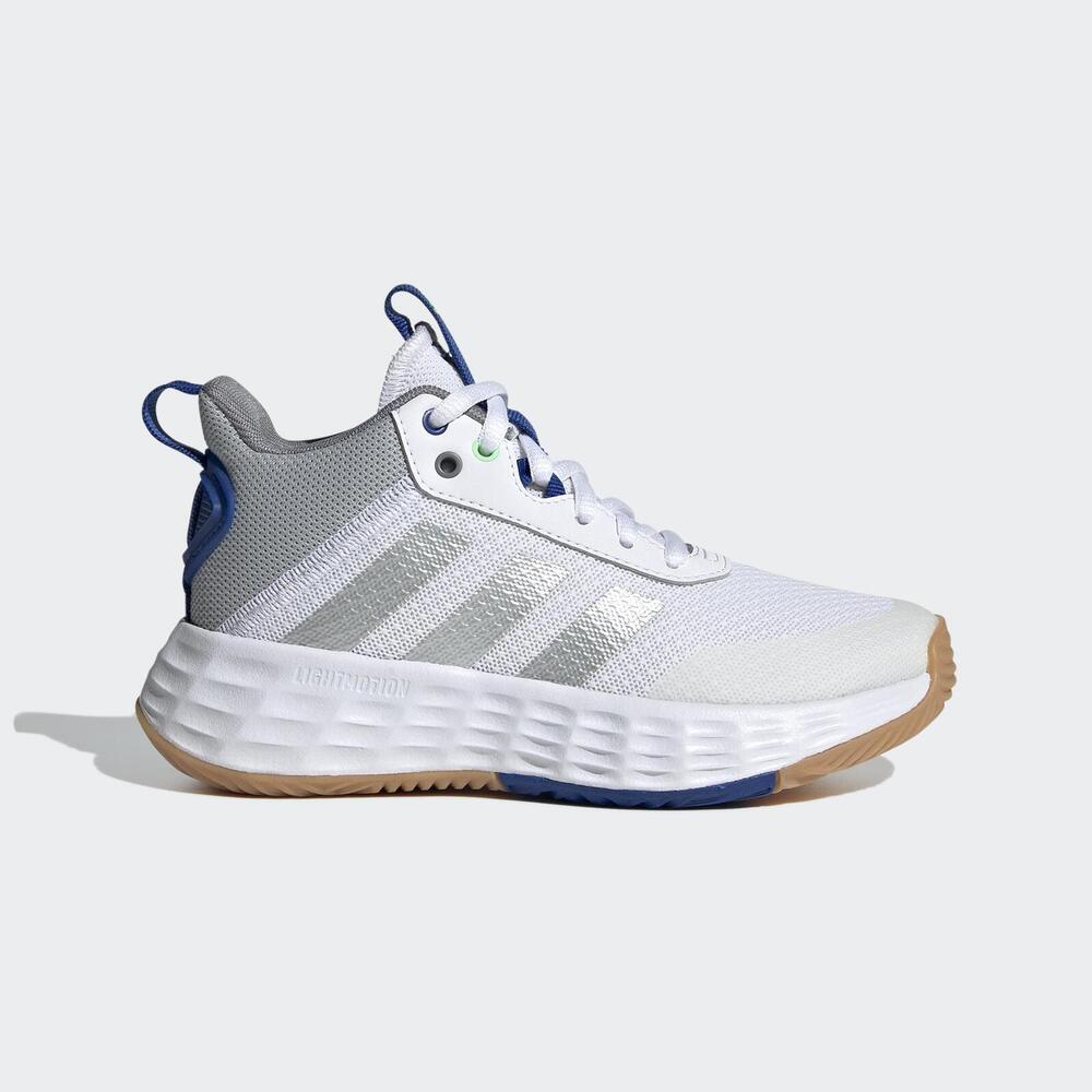 Adidas Ownthegame 2.0 K GW1553 大童 籃球鞋 運動 緩震 包覆 支撐 透氣 白銀藍