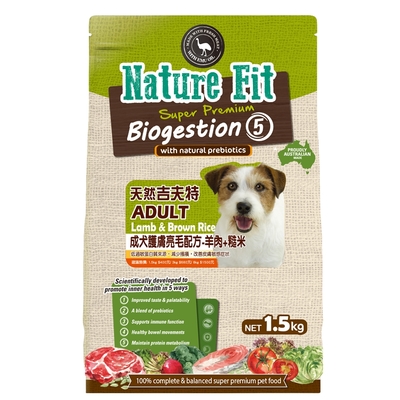 【NATURE FIT 吉夫特】成犬護膚亮毛配方3KG(羊肉+糙米)