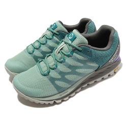 Merrell 戶外鞋 Antora 2 GTX 女鞋 薄荷綠 灰 登山鞋 防水 抗撕裂 黃金大底 ML067200